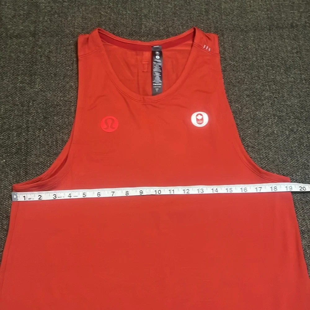 NWOT Lululemon Men’s Red Olympic Pan American Team Tank Top sz M - Picture 7 of 9